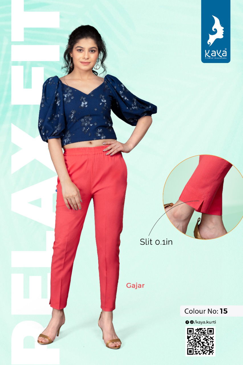 Kaya Relax Latest Cotton Daily Wear Fancy Pant Collection
